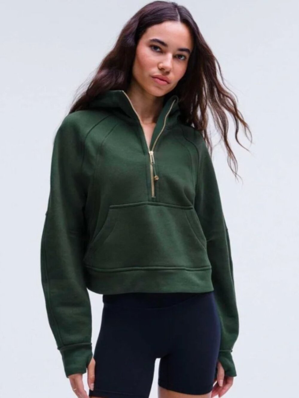 Lululemon Scuba Oversized Half-Zip Hoodie Legacy Green XL/XXL NWT